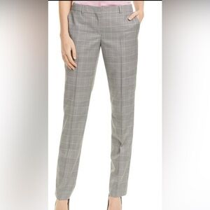Hugo Boss Size 12 Gray Square pattern Dress  Pants
